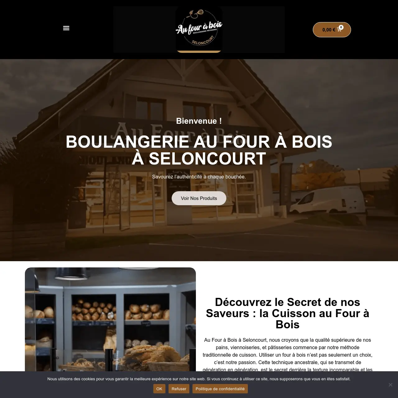 Boulangerie Au Four à Bois Site DT Media Agence Développement Wev